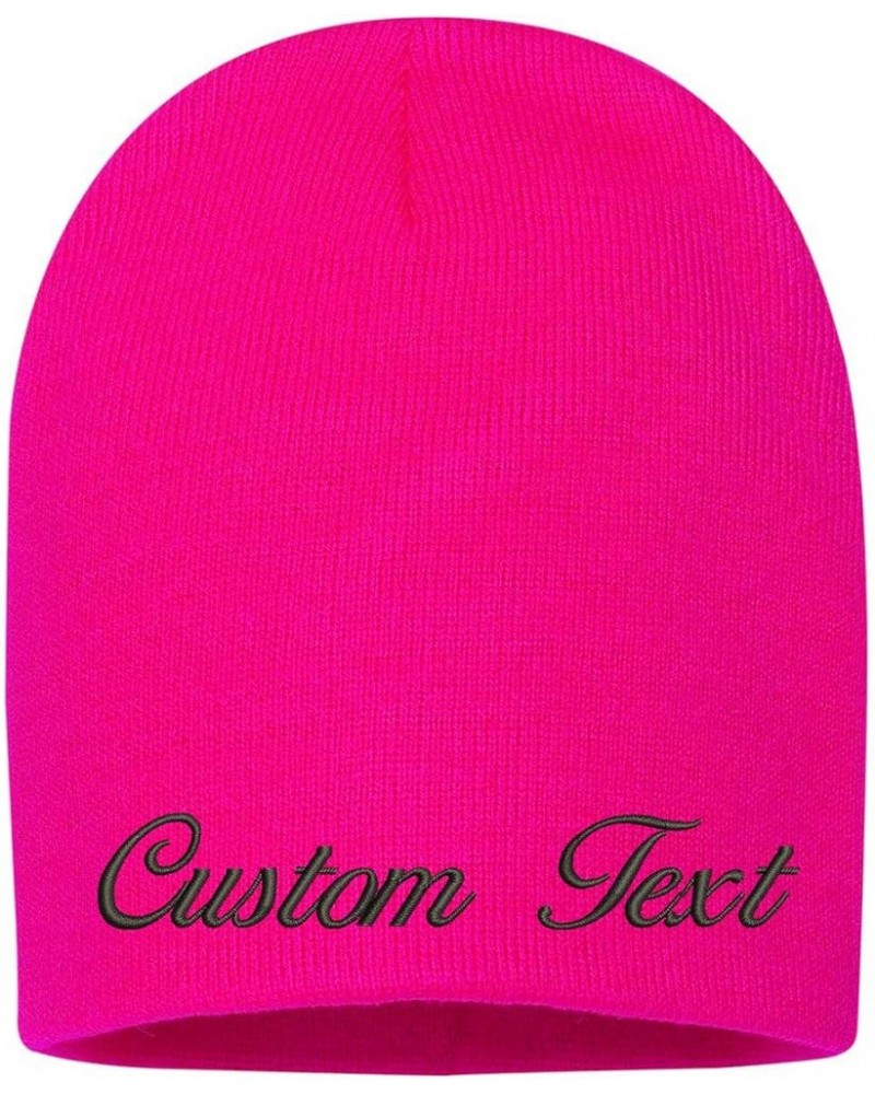 SP08 Custom Text Stitching Design Your Own 2 Tone Jersey Caps - 6 Colors Neon Pink $10.50 Baseball Caps