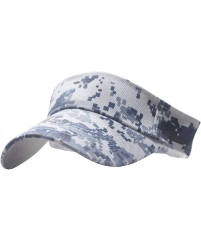 Camouflage Sun Visor Hats for Women Men Adjustable Empty Top Baseball Cap Stylish Visor Cap Unisex Sports Caps B $6.20 Visors