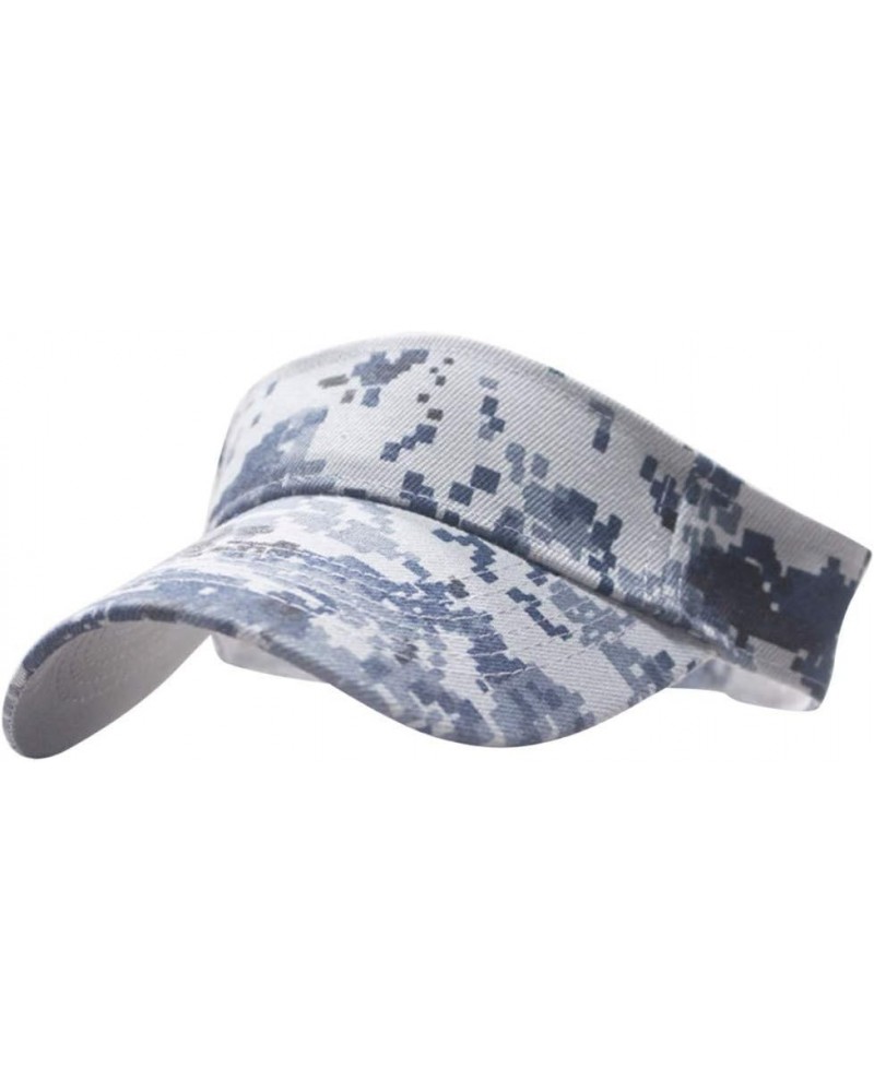 Camouflage Sun Visor Hats for Women Men Adjustable Empty Top Baseball Cap Stylish Visor Cap Unisex Sports Caps B $6.20 Visors