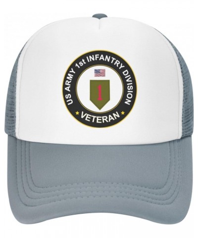 US Army 1st Infantry Division Veteran Stay Stylish and Protected with Our Premium Trucker Hats - Perfect for Any Adventure $1...