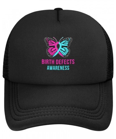 Birth Defects Awareness Baseball Cap Adjustable Casual Mesh Hats Duck Tongue Hat for Men Women62 Black $11.86 Baseball Caps