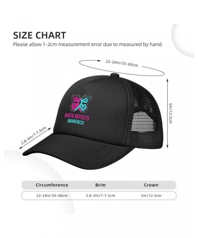 Birth Defects Awareness Baseball Cap Adjustable Casual Mesh Hats Duck Tongue Hat for Men Women62 Black $11.86 Baseball Caps