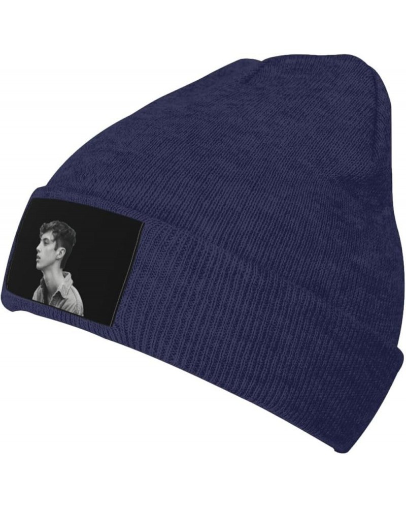 Troye Music Sivan Warm Knitted Wool Hat Cuffed Cap Winter Warm Fashion Hats Skull Knit Hat Unisex Black Navy Blue $10.55 Skul...