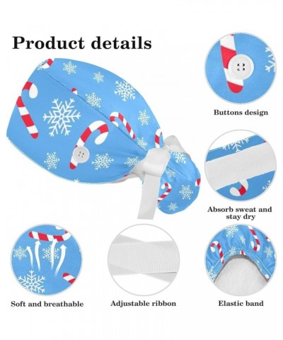 Christmas Snowflakes Classic Working Cap Adjustable Tie Back Hat Ponytail Holder Hair Accessories Color 5 $10.82 Skullies & B...