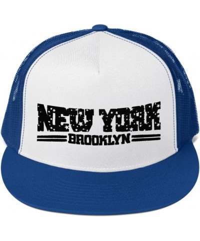 UGLYE® New York Brooklyn Trucker Cap Black Royal/ White/ Royal $16.23 Baseball Caps