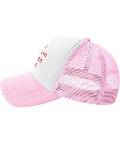 Custom Hats Add Your Own Photo Logo or Picture Design Your Trucker Hats Pink $7.77 Baseball Caps