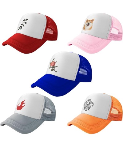 Custom Hats Add Your Own Photo Logo or Picture Design Your Trucker Hats Pink $7.77 Baseball Caps