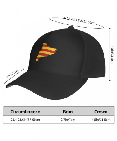 Adjustable Flag Map of Catalonia Baseball Cap for Men Women Baseball Hat Outdoor Casual Breathable Caps Trucker Hats Sun Hat ...