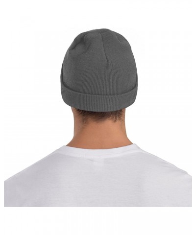 Black and White Lines Knitted Beanie,A Must-Have in Winter, Eavesless Acrylic Material,Warm,Soft and Comfortable to Protect Y...