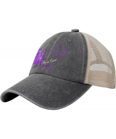 Hope for A Cure Epilepsy Awareness Retro Mesh Baseball Cap Men Women Sport Caps Trucker Hat Deep Heather $13.91 Baseball Caps