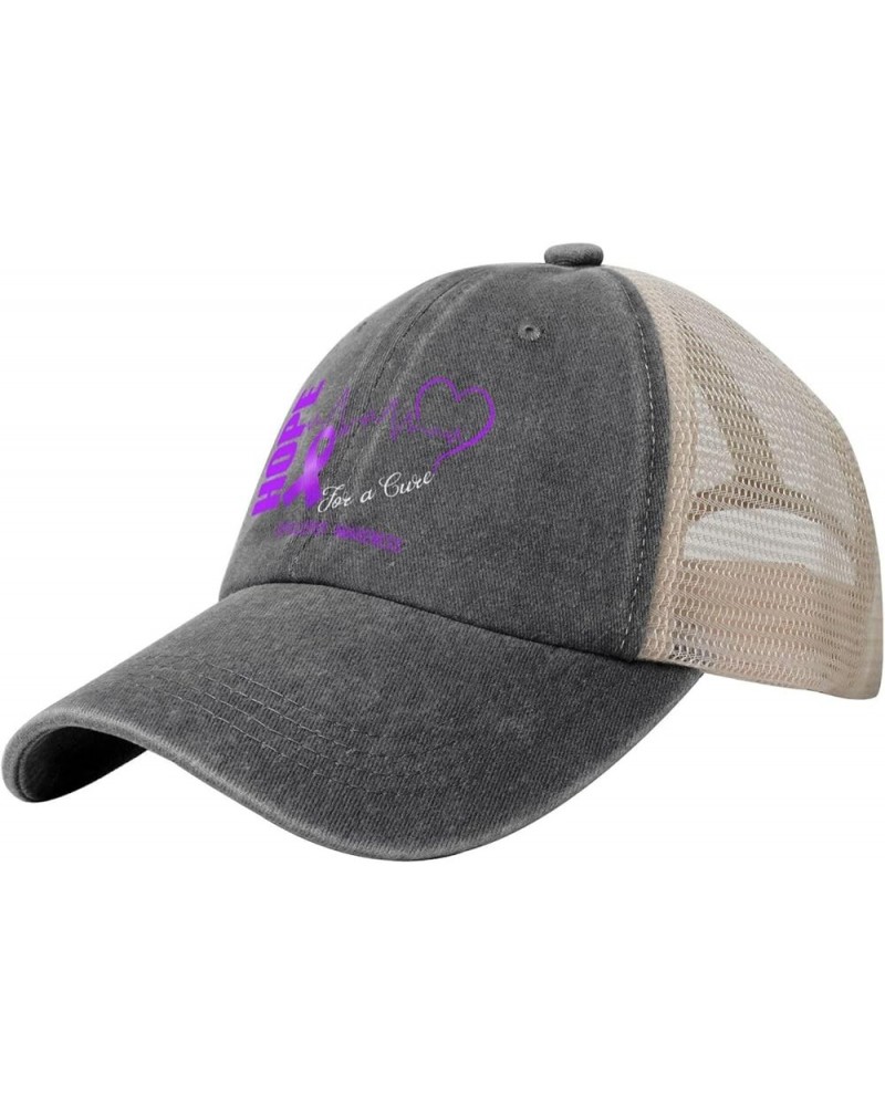 Hope for A Cure Epilepsy Awareness Retro Mesh Baseball Cap Men Women Sport Caps Trucker Hat Deep Heather $13.91 Baseball Caps