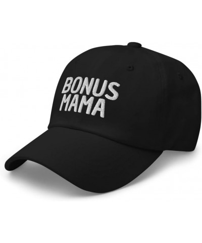 Bonus Mama - Unbiological Mom Gifts, Stepmom from Stepdaughter Stepson, Dad Hat Cap Black $17.86 Baseball Caps