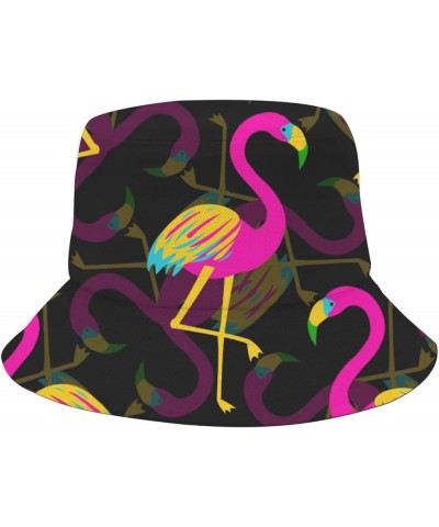 Cool Bucket Hats Flamingo Bucket Hats Flamingo Flodable Hats Fishing Accessories for Dance Must Haves Flamingo 4 $9.30 Bucket...