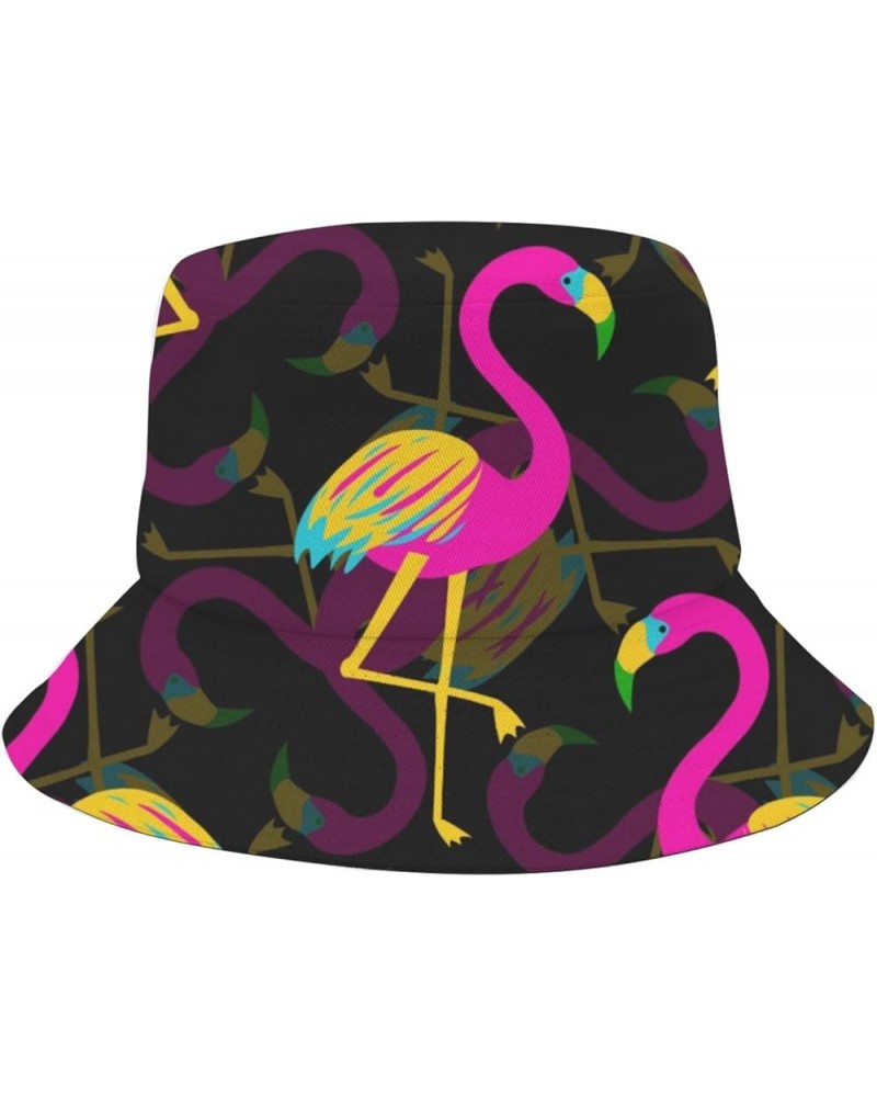 Cool Bucket Hats Flamingo Bucket Hats Flamingo Flodable Hats Fishing Accessories for Dance Must Haves Flamingo 4 $9.30 Bucket...