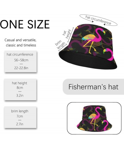 Cool Bucket Hats Flamingo Bucket Hats Flamingo Flodable Hats Fishing Accessories for Dance Must Haves Flamingo 4 $9.30 Bucket...