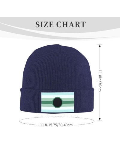 Mangasexual Animesexual Pride Cozy Knitted Hat for Winter - Warm Comfort Black Navy Blue $15.66 Skullies & Beanies