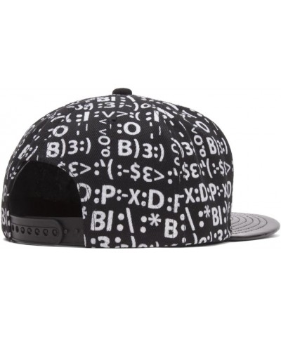 Whatever Emoticon Polished Bill Snapback Black $9.07 Baseball Caps