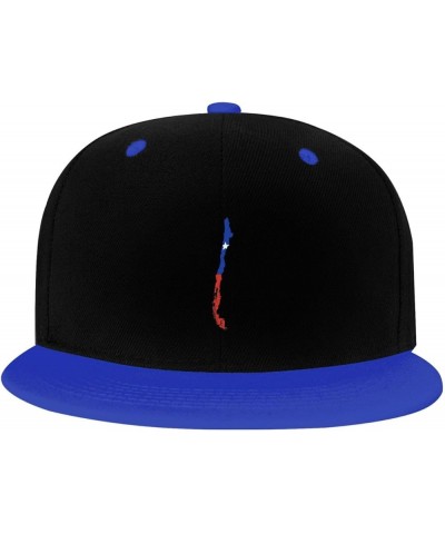 Chile Terrain Map Snapback Hat for Men Women Baseball Cap Trucker Flat Bill Hats Dad Caps Blue $9.70 Baseball Caps