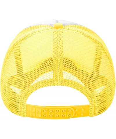 Plays Well with Others Upside Down Pineapple Swinger Mesh Cap Baseball Cap Sun Dad Trucker Hat Yellow $12.97 Baseball Caps