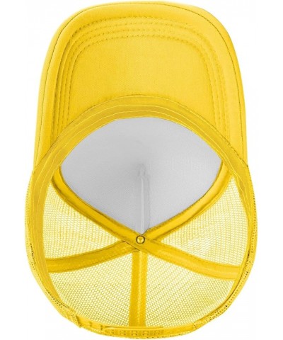 Plays Well with Others Upside Down Pineapple Swinger Mesh Cap Baseball Cap Sun Dad Trucker Hat Yellow $12.97 Baseball Caps