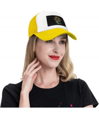 Plays Well with Others Upside Down Pineapple Swinger Mesh Cap Baseball Cap Sun Dad Trucker Hat Yellow $12.97 Baseball Caps