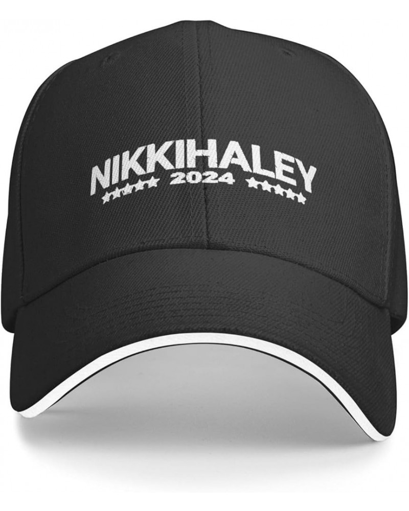 Nikki Haley 2024 Adjustable Dad Golf Hat Black Unisex Vintage Washed Baseball Cap Black $9.13 Baseball Caps