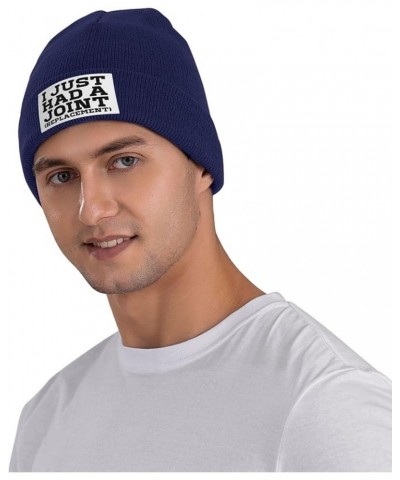 I Just Had a Joint Replacement Beanie Men Women Warm Knit Hat Funny Fashion Winter Cap Navy Blue $9.01 Skullies & Beanies