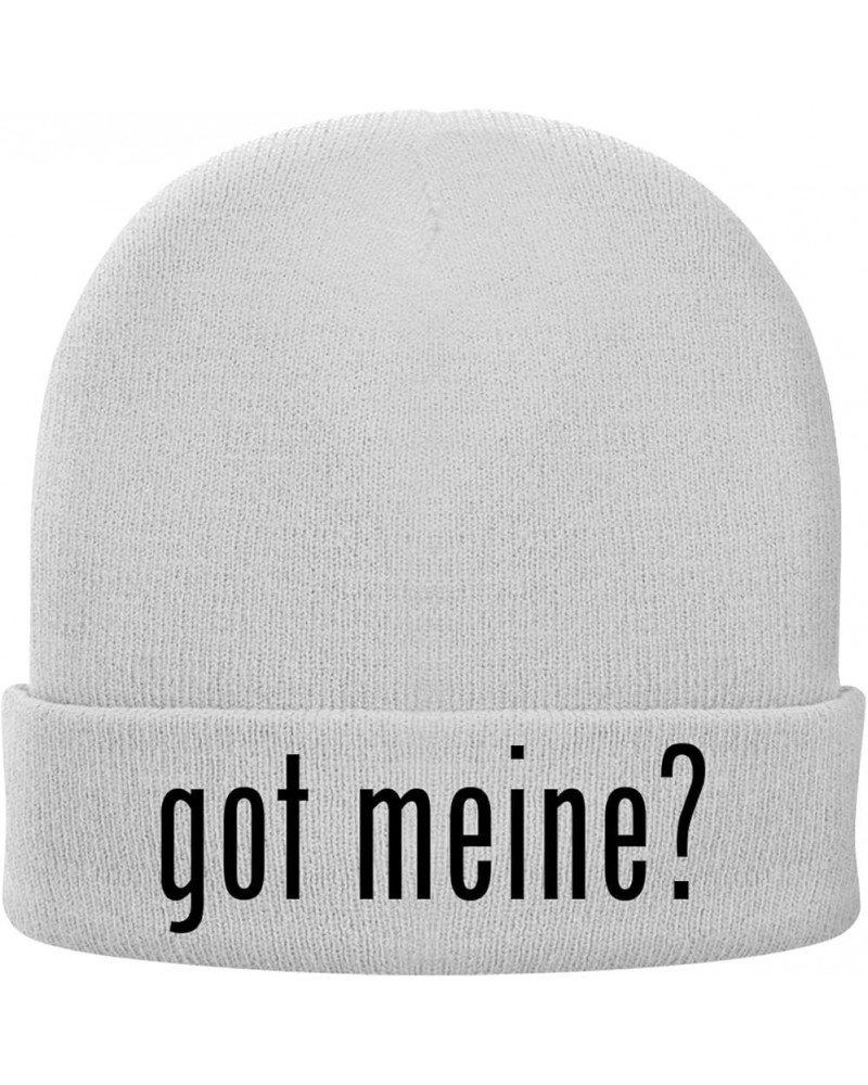 got Meine? - Soft Adult Beanie Cap White $14.26 Skullies & Beanies