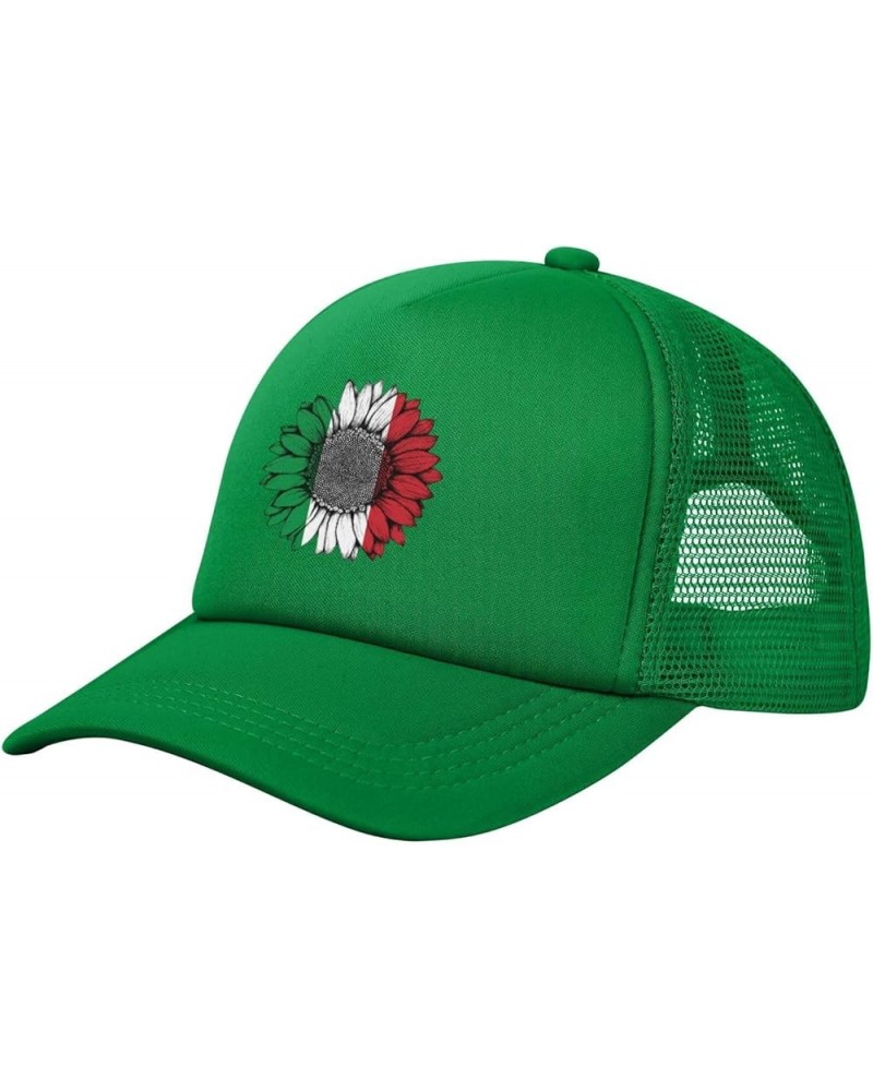 Trucker Hat Mesh Baseball Cap Adjustable Dad Hat Unisex Green $8.97 Baseball Caps