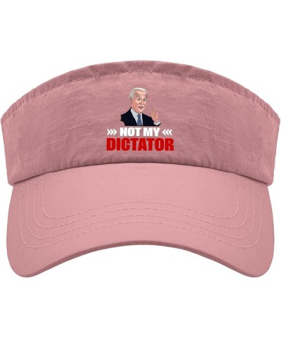 Trump Visor Hats for Women not My dictatorr Hats, Visor Hats for Adult Running Hat with Designs Uv Protection Caps Pink $11.2...