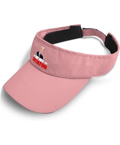 Trump Visor Hats for Women not My dictatorr Hats, Visor Hats for Adult Running Hat with Designs Uv Protection Caps Pink $11.2...