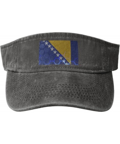 Flag of Bosnia and Herzegovina Sun Visor Hats for Women Men Sun Hat Vintage Golf Hat Adjustable Baseball Cap Deep Heather $12...