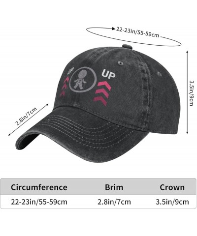 Vintage Washed Baseball Cap Hip Hop Hats Adjustable Denim Snapback Hat for Men Women Dad Hats Black Black $10.25 Baseball Caps