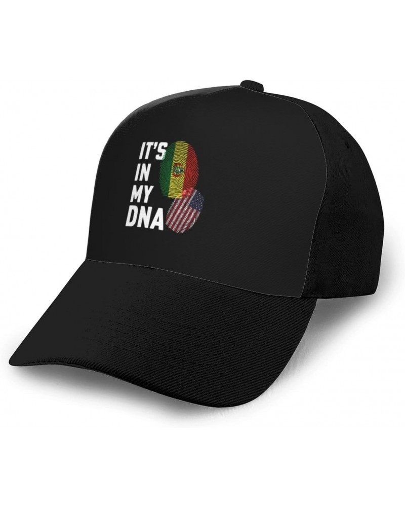 Adjustable Bandera De Bolivia Estado It's in My DNA Baseball Cap for Men Women Baseball Hat Outdoor Casual Breathable Caps Tr...