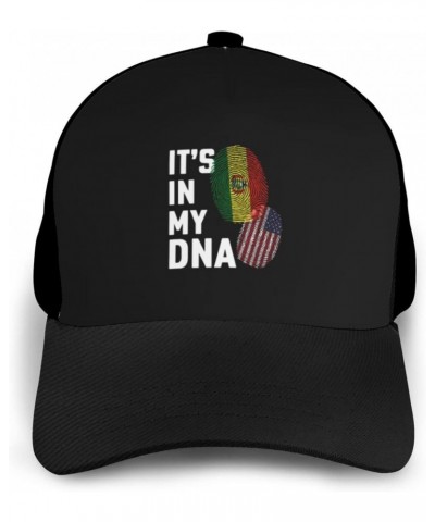 Adjustable Bandera De Bolivia Estado It's in My DNA Baseball Cap for Men Women Baseball Hat Outdoor Casual Breathable Caps Tr...