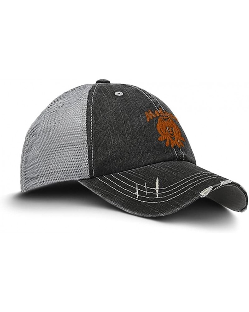 Distressed Trucker Hat Medusa Mythical Creatures Cotton Trucker Hats for Men & Women Black Gray Design Only $11.20 Baseball Caps