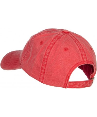 Hangry Embroidered Washed Cap Red $14.16 Baseball Caps