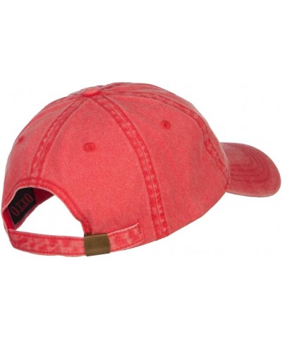 Hangry Embroidered Washed Cap Red $14.16 Baseball Caps