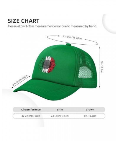 Trucker Hat Mesh Baseball Cap Adjustable Dad Hat Unisex Green $8.97 Baseball Caps