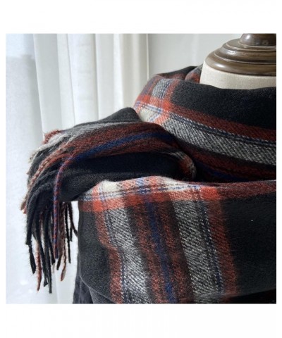 Autumn and Winter Woman Scarf Faux Cashmere Plaid Scarf Retro Fashion Warm Scarf (Color : 5, Size : 70 * 200cm) 70*200cm 3 $1...