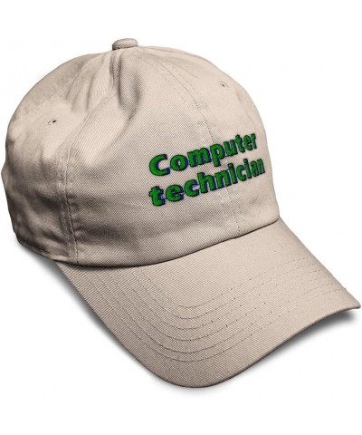 Soft Baseball Cap Computer Technician Technology Twill Cotton Tech Dad Hat for Men & Women Stone Design Only $12.76 Baseball ...