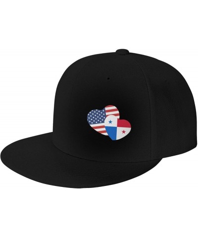 Snapback Baseball Cap Panama Flag Love Heart Classic Black $9.02 Baseball Caps