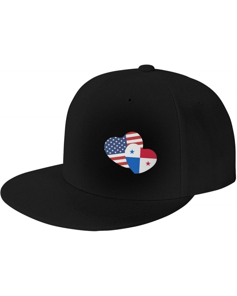 Snapback Baseball Cap Panama Flag Love Heart Classic Black $9.02 Baseball Caps