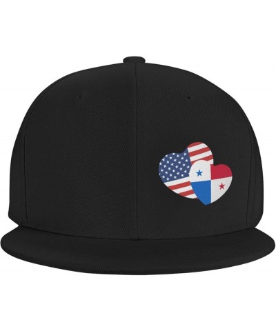 Snapback Baseball Cap Panama Flag Love Heart Classic Black $9.02 Baseball Caps