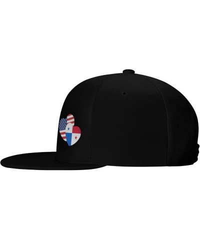 Snapback Baseball Cap Panama Flag Love Heart Classic Black $9.02 Baseball Caps