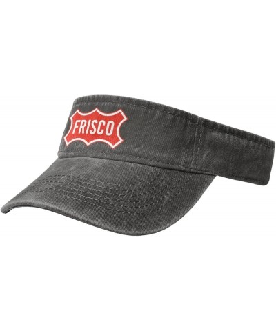 Logo of Frisco, Texas Sun Visor Hats for Women Men Adjustable Sports Sun Hats Cotton Golf Cap Deep Heather $9.71 Visors