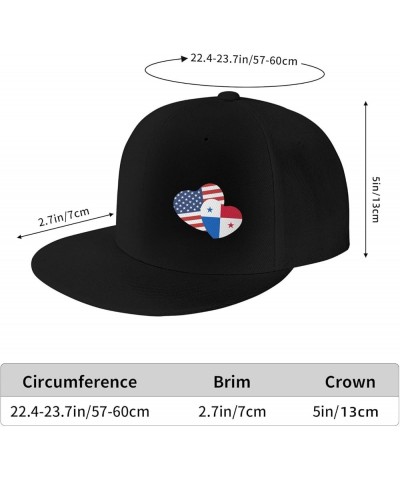 Snapback Baseball Cap Panama Flag Love Heart Classic Black $9.02 Baseball Caps