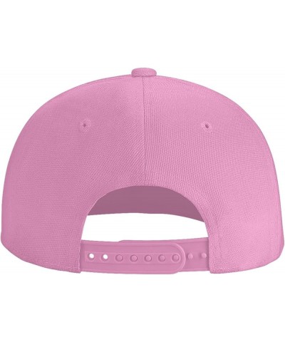 Monkey Holding Burger Snapback Hats for Men Baseball Cap Trucker Hat Flat Brim Hats Pink $11.42 Baseball Caps