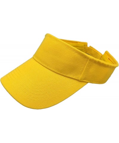 Women Sports Sun Visor Hats,Empty Top Baseball Sun Cap,Womens Sunhats,Sun Hats for Young Girls Women Beach Yellow $5.59 Baseb...