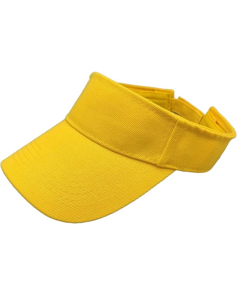 Women Sports Sun Visor Hats,Empty Top Baseball Sun Cap,Womens Sunhats,Sun Hats for Young Girls Women Beach Yellow $5.59 Baseb...